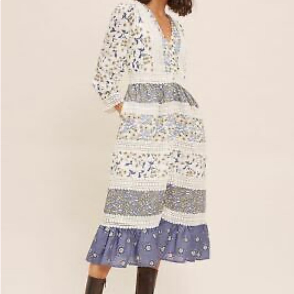 Anthropologie Roberta Midi Dress NWT